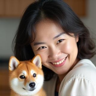 佐藤様と愛犬のココちゃんの写真